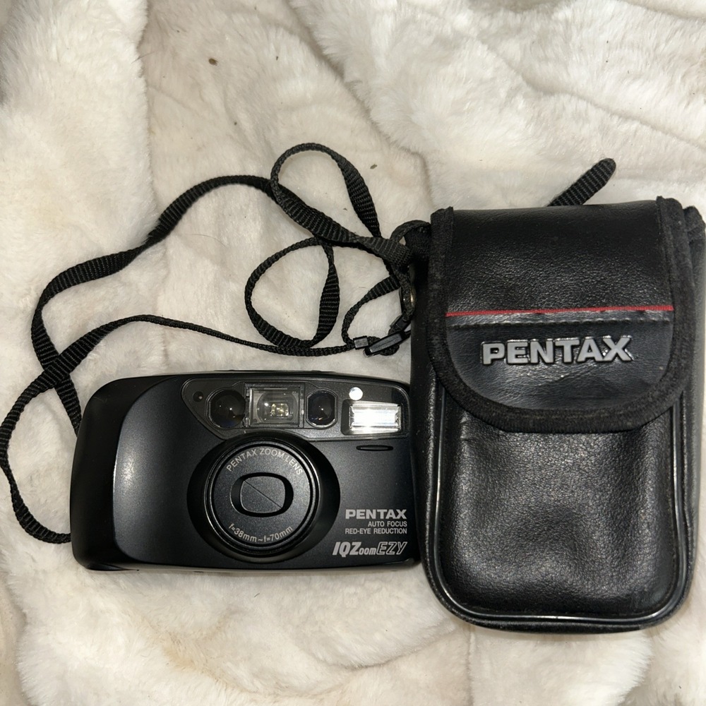Pentax IQZoom EZY 35mm Point & Shoot Zoom Film Camera Auto Focus - Tested